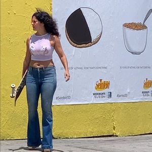 Beautiful white unicorn sequin top